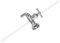 Toddmomy 1 Ensemble Robinet Invisible Acrylique avec Tube pour Fontaine Flux Eau Décoration DIY pour Jardin et Courtyard Aux Intempéries