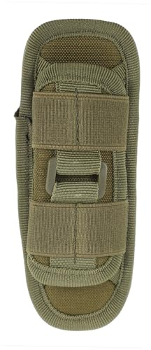 Zerodeko Rotatable Duty Belt Pouch with Open-ended Design for Medium to Large Flashlights Lightweight Portable Torch Holder for Outdoor Tactical Use