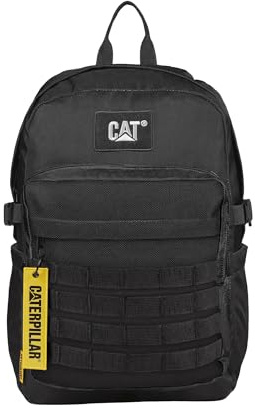 CAT Caterpillar Yuma Roll-Top 84608-80 Rucksack – Moderner Tagesrucksack für Herren & Damen – Robuster Laptop-Rucksack & Lifestyle-Accessoire – Black (Schwarz)