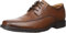 Clarks Tilden Walk, Zapatos para Hombre, Marrón Brown Leather 00, 49.5 EU