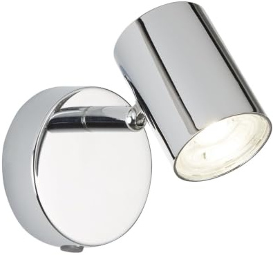 Searchlight 3171CC Rollo One Light Wall Spotlight in Chrome