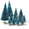 KUUQA 28 stücke mini Modell Schnee Frost bäume Flasche Pinsel bäume weihnachtsbäume Kunststoff Winter Schnee Ornamente Tabletop Modell bäume für Weihnachtsfeier dekor DIY raumdekor