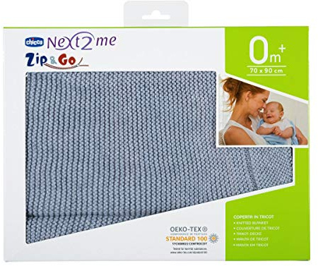Chicco Coperta Tricot, Light Grey