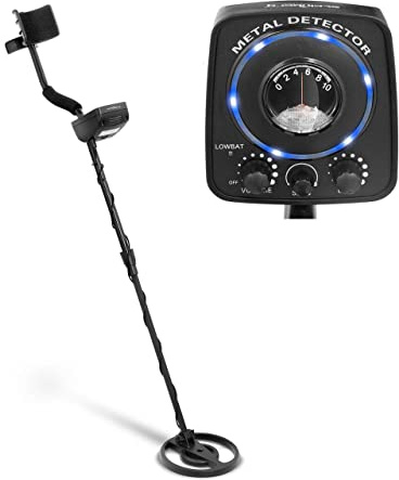 Steinberg Systems Metalldetektor SBS-MD-6 (100cm/20cm, Ø 19cm, 1 x 9V, All Metal, DISC)