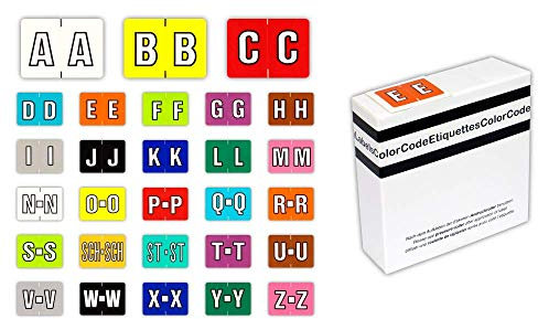 Color Buchstabensignale C, rot, Farbsystem Leitz/Elba, 250 Stück auf Rolle