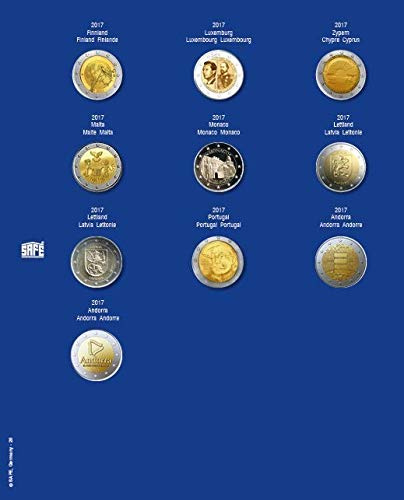 SAFE 7822-20 Ergänzungsblatt Münzsammelalbum für Ihre Coin Collection 2017