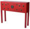 Chinesische Tischkonsole Shangri-LA Rot – Intensives Ming-Design, 2 Türen & 6 Schubladen, Holz/MDF, mya012 Palazzo Exklusiv