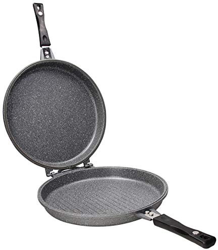 Tognana WI758F2AMN2 Doppelpfanne 30 cm, Aluminium, Schwarz