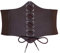 JasGood Damen Korsett Gürtel Schnürkorsett Elastischen Breiten Band, Gebundener Waspie Taille Gürtel Hüftgurt für Damen,Kaffee,73cm(Anzug für Taille 66cm-74cm)