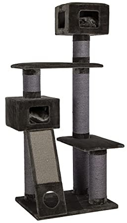 CanadianCat Company | Kratzbaum Maine Coon 209 - grau - XXL mit Ø ca. 20 cm dicken Sisalsäule Grosse schwere Katzen stabil - Katzenkratzbaum, Kletterbaum, Kratzmöbel