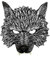 NIDONE Loup-Garou de Demi-Masque 3D Halloween Loup-Garou Masque de Loup pour mascaye Cosplay Accessoires Halloween Fournitures de fête