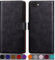 SUANPOT for iPhone 7/8/SE 2020/SE 2022 4.7 Inch case with [Credit Card Holder][RFID Blocking],PU Leather Flip Book Protective Cover Women Men for apple SE Phone case Black