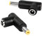 RIIEYOCA Adattatore di alimentazione CC, adattatore CC con angolo di 90 gradi da 5,5 mm x 1,7 mm maschio a 5,5 mm x 2,5 mm femmina convertitore accoppiatore jack per laptop (2 pezzi)