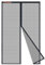 Risareyi Zanzariera Magnetica per Porte in Vetroresina Rete Super Resistente Nero, 100x220cm Tenda Zanzariera Porta Finestra Anti Zanzare, per Balcone Soggiorno Camera da Letto, Facile da Montare