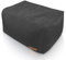 Aiire Sitzhocker rechteckiger 50x40x30 cm - Pouf Hocker, Sitzpouf, Hochwertiger, Pflegeleichter Sitzpuff - Sitzsack Fußstütze oder fußhocker für Wohnzimmer und Schlafzimmer Schwarz