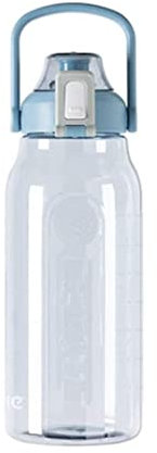 Bottiglia Acqua Bottiglia Bottiglia d'acqua con pennarello, mezza gallone Motivazionale Bottiglia d'acqua con paglia, ampia bocca Brocche for la bottiglia sportiva sportiva Borracce Borraccia Sportiva