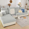 ShowyLive 2023 Neue Sofa Sitzkissenbezug Stretch Sitzkissenschutz für Chaiselongue, Stretch Sitzkissenschutz für Sofabezug Ecksofa L Form (1 Stück, Hellgrau weben)
