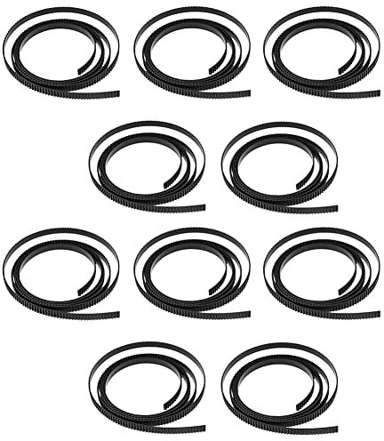 PRIZOM Lot de 10 courroies de distribution en caoutchouc pour imprimante 3D 2GT-6 1 m de largeur 6 mm