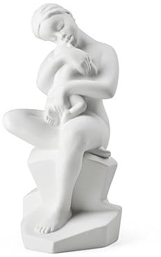 Kähler Design Moments of Being Beginnings, kleine dekorative Figur aus weißem Porzellan, Höhe 23 cm