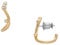 Skagen Creolen-Ohrringe Glitz Wave für Damen Edelstahl goldfarben, SKJ1760710