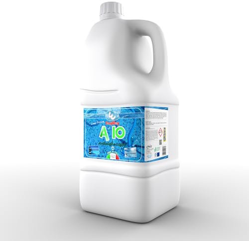 A10 5lt ANTIALGA SANIFICANTE SCHIARENTE AZZURRANTE per piscina e spa non schiumogeno - Cleprin