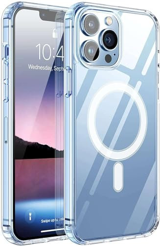 Max Power Digital Compatible con Magsafe para móvil Apple iPhone 12/12 Pro Funda Carcasa Silicona Transparente Resistente