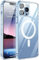 Max Power Digital Compatible con Magsafe para móvil Apple iPhone 12/12 Pro Funda Carcasa Silicona Transparente Resistente