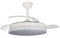 CRISTALRECORD Ventilador LED aspas retráctiles Supereco Blanco 45W 4400Lm CCT