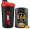 EAA Pulver + Shaker - Human Code Formel - Alle 8 essentielle Aminosäuren - Amino Workout Drink - Leckerer Geschmack & Top Löslichkeit - Vegan - (532g, Multivitamin)