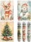 MISITU 3er-Pack 150-teiligen Mini Puzzles für Erwachsene - Schneemann Elch Weihnachtsbaum - Tragbares Puzzle für die Reise
