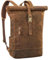 STILORD 'Harriet' Vintage Rolltop Rucksack Leder mit Laptop-Fach 15,6-17 Zoll Fahrradrucksack Kurierrucksack für Damen und Herren aus weichem Leder, Farbe:calais - braun
