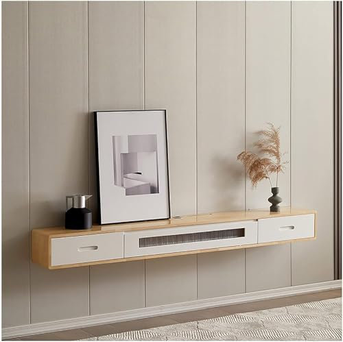 GYDUHYE Floating TV Stand Media Console Wall Mounted Cabinet Storage Hutch For Home And Office(Size:180cm,Color:Beige-a)