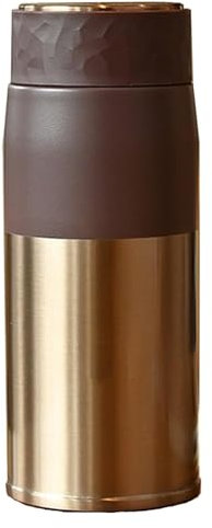 Bouteilles thermos, Porte-gobelet de voiture étanche, tasse à café Thermos compatible avec couvercle facile à nettoyer sans BPA, 300 ml(Brown)
