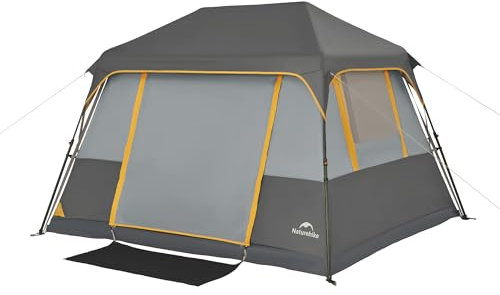 Naturehike Cape Tenda da campeggio per 4/6/8 persone, facile da installare, tenda pop up istantanea, impermeabile, grande e alta, per 4/6/8 persone, per campeggio, auto e campeggio