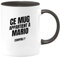 quotedazur - Mug Ce Mug Appartient À Mario Compris - Noir/Céramique