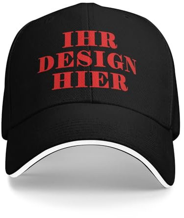 Tingwei personalisierte Basecap personalisiertes Cap mit Foto/Logo/Text gestalten Cap selbst gestalten Basecap, verstellbare Trucker-Kappe, lässige Sonnenschild-Kappe als Geschenk
