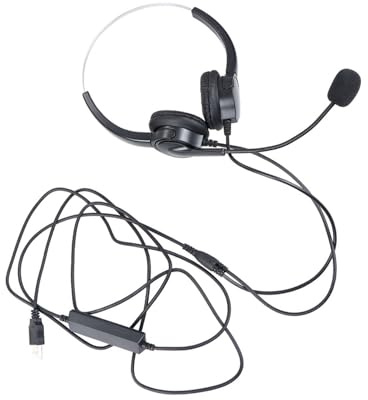Abaodam Kopf befestigtes Mikrofon Lautsprecher mikrofon Speaker mic Noise Reduction Microphone Sturdy Microphone USB kabelgebundenes Sprachverstärker Black