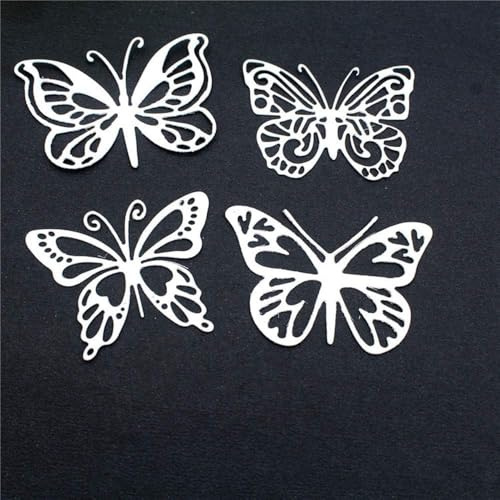 Metall-Stanzformen für Kartenherstellung, Schmetterling-Stanzschablonen, Schablonenwerkzeug für Papierbasteln, Scrapbooking, Prägung, Fotoalbum, Dekoration, Basteln, Geschenkkarten, Zubehör