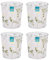 YöL Set of 4 Drinks Tumblers Daisy Print Plastic Summer Picnic Outdoor Dining BBQ Juice Water Lightweight Cups