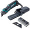 wolfcraft 8669060 - Set de cutter à lame trapèze PRO SAFETY avec étui - Set pratique comprenant un cutter de sécurité et des lames de rechange ultra-tranchantes