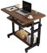 Weißer kleiner Computertisch, moderner einfacher Stil, verstellbarer Stehtisch für Zuhause, Büro, Arbeitstisch in kleinen Räumen, 80 cm, höhenverstellbar, drehbarer Knopf