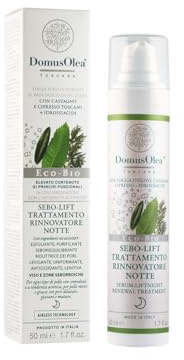 SEBO-LIFT Nachtpflege - für fettige, gemischte oder unreine Haut - mit AHA, Azelainsäure, Salicylsäure - 50 ml - ECO-BIO - Domus Olea Toscana