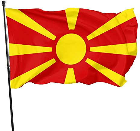 Mazedonische Flagge 3x5 Ft Garten Outdoor tion Banner