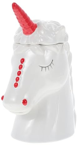 UKCOCO Vaso para Cócteles de Cerámica Diseño de Unicornio, Capacidad 350 Ml, Taza Lisa y Decorativa para Bar y Uso Doméstico