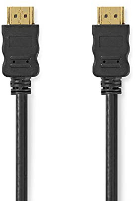 Nedis - High Speed ​​HDMI ™ Kabel mit Ethernet - 10.2 Gbps - 5 m - rund - PVC - Schwarz
