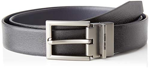 Antony Morato Herren Cintura In Pelle H30 Mm Gürtel, Schwarz (Nero 9000), No Aplica (Herstellergröße: Small)