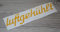 Deutz LUFTGEKÜHLT Aufkleber goldgelb Traktor Emblem Sticker Label