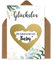 OWLBOOK Rubbelkarte Wir bekommen ein Baby Karte mit Rubbelherz Gold Geschenke Geschenkideen für die Familie zum Schwangerschaft verkünden