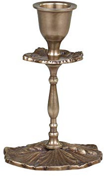 Wunderschöner Kerzenständer aus Messing von Chic Antique Messing versch.Größen u.Modelle Kerzenhalter (71601-13 H11 x Ø 7,5 cm)