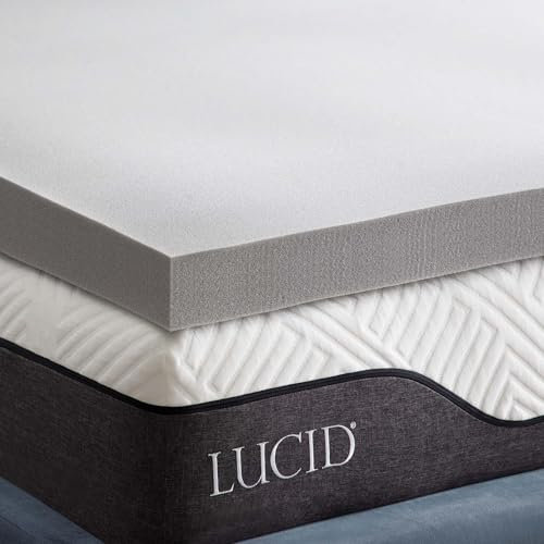LUCID Memory Foam Matratzen Topper 140x200cm mit Bambuskohle, 7,5 cm dicke Matratzenauflage 140 x 200 cm